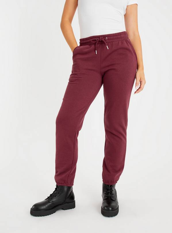 Maroon best sale joggers womens